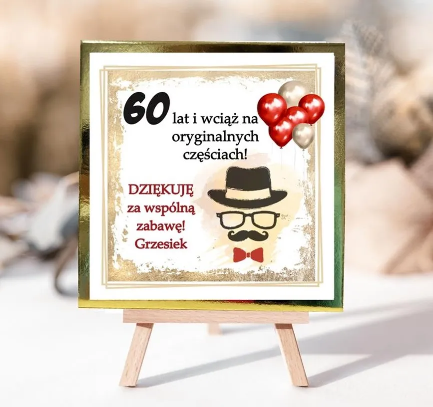 Podziekowania urodzinowe - upominki dla gosci na 40 urodziny